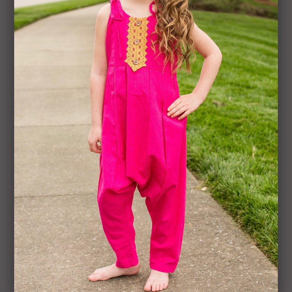 Kids Pink Jumpsuit